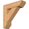 Ekena Millwork Traditional Slat Smooth Bracket w/ Offset Brace, Western Red Cedar, 7 1/2"W x 26"D x 26"H BKT0806X26X26TRA06SWR - alternate 1